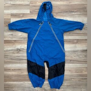 CaliKids Blue Hooded Rainsuit